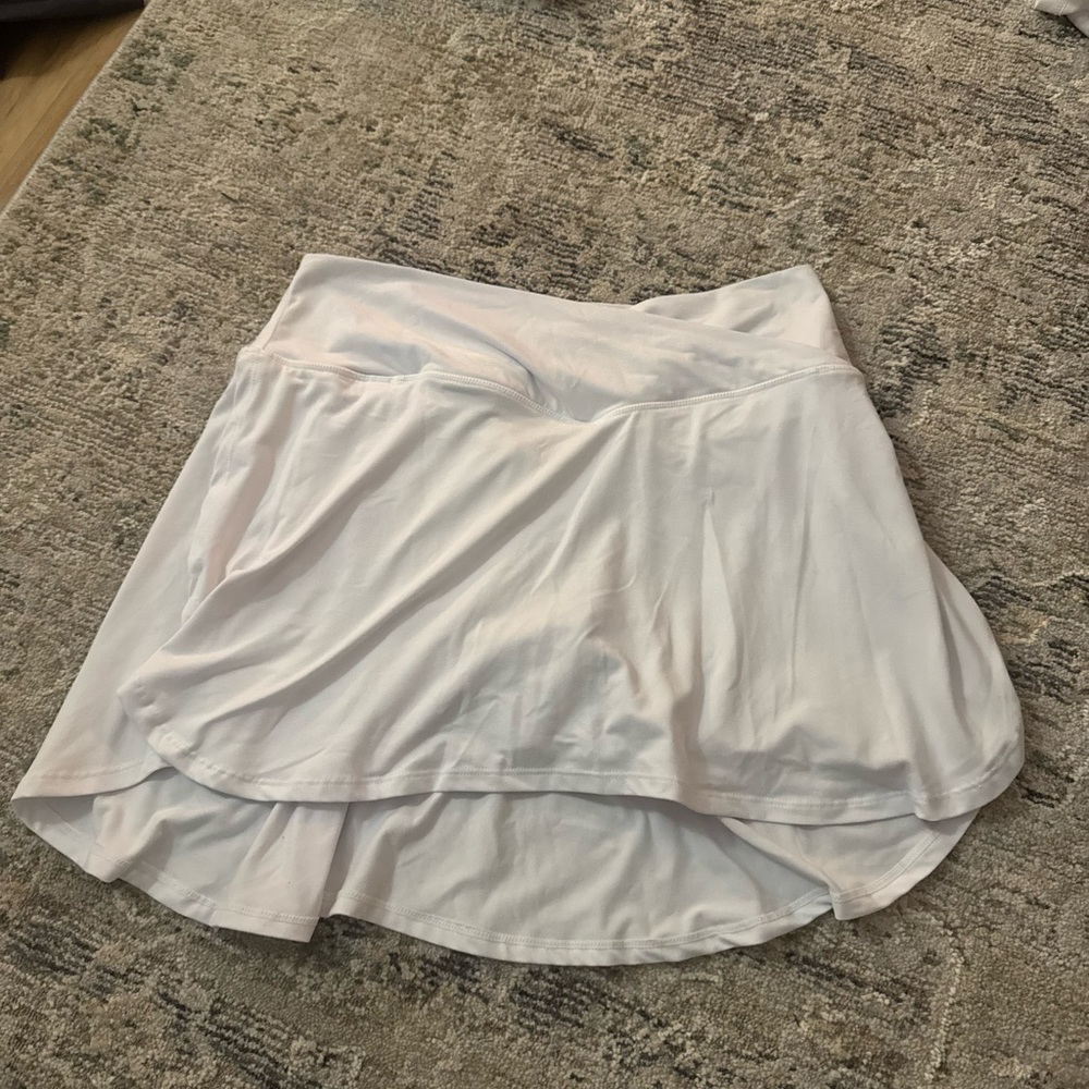 White Tennis Skirt with Shorts